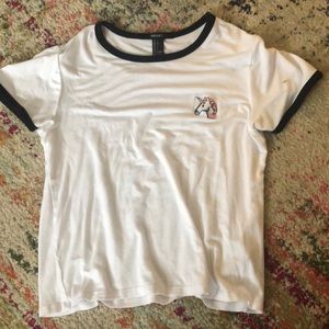 Crop top unicorn shirt